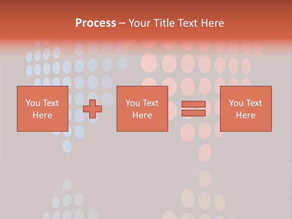 A Black Background With Red And Blue Circles PowerPoint Template