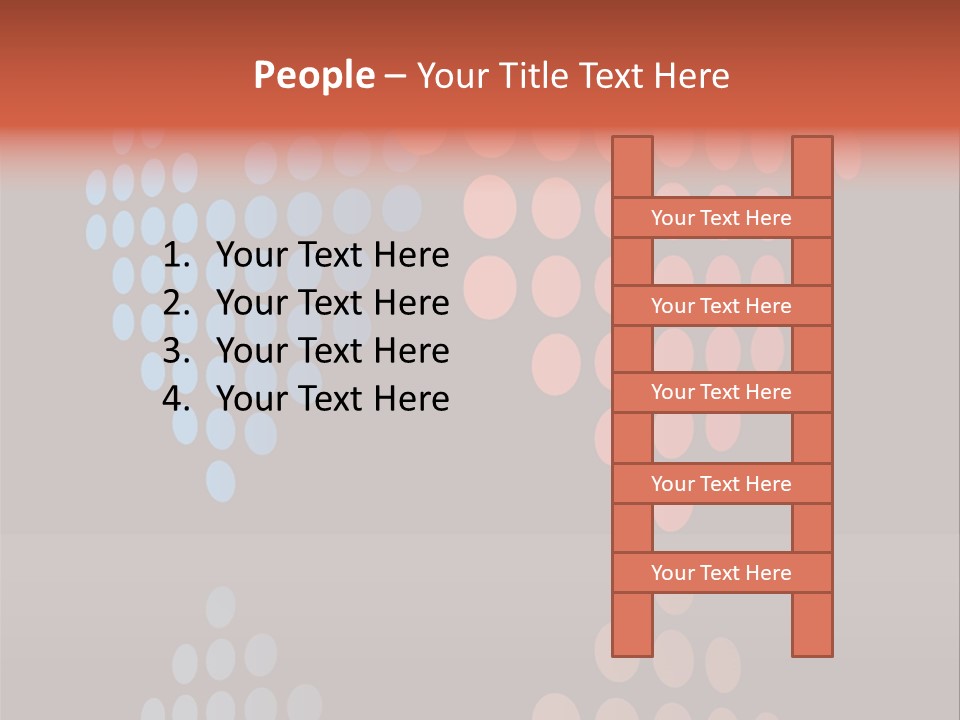 A Black Background With Red And Blue Circles PowerPoint Template