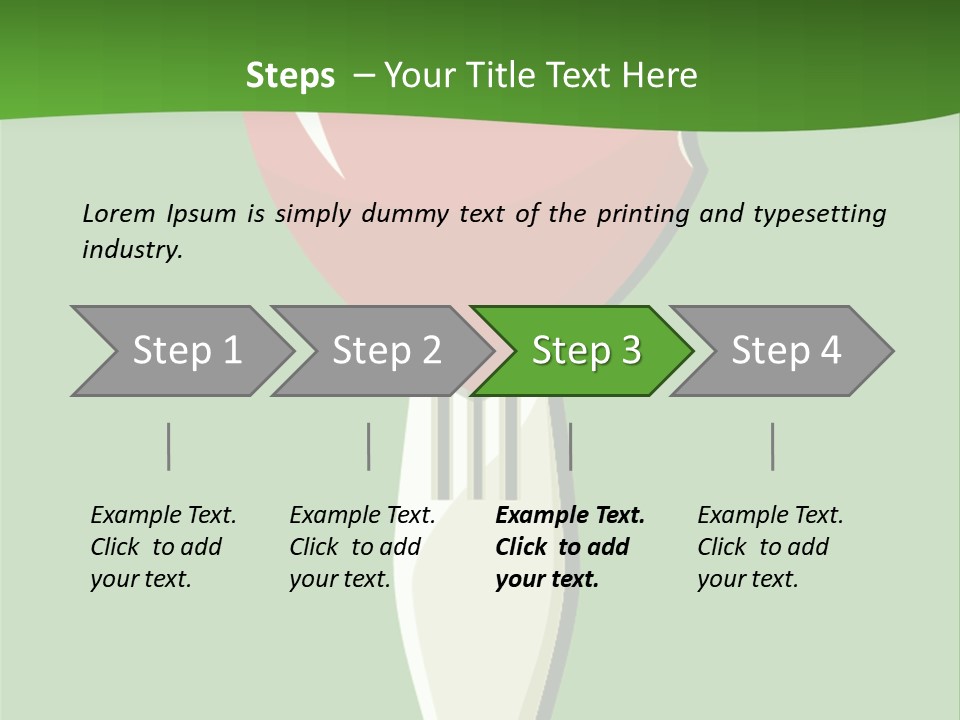 A Fork With A Heart Shaped Piece Of Food On It PowerPoint Template