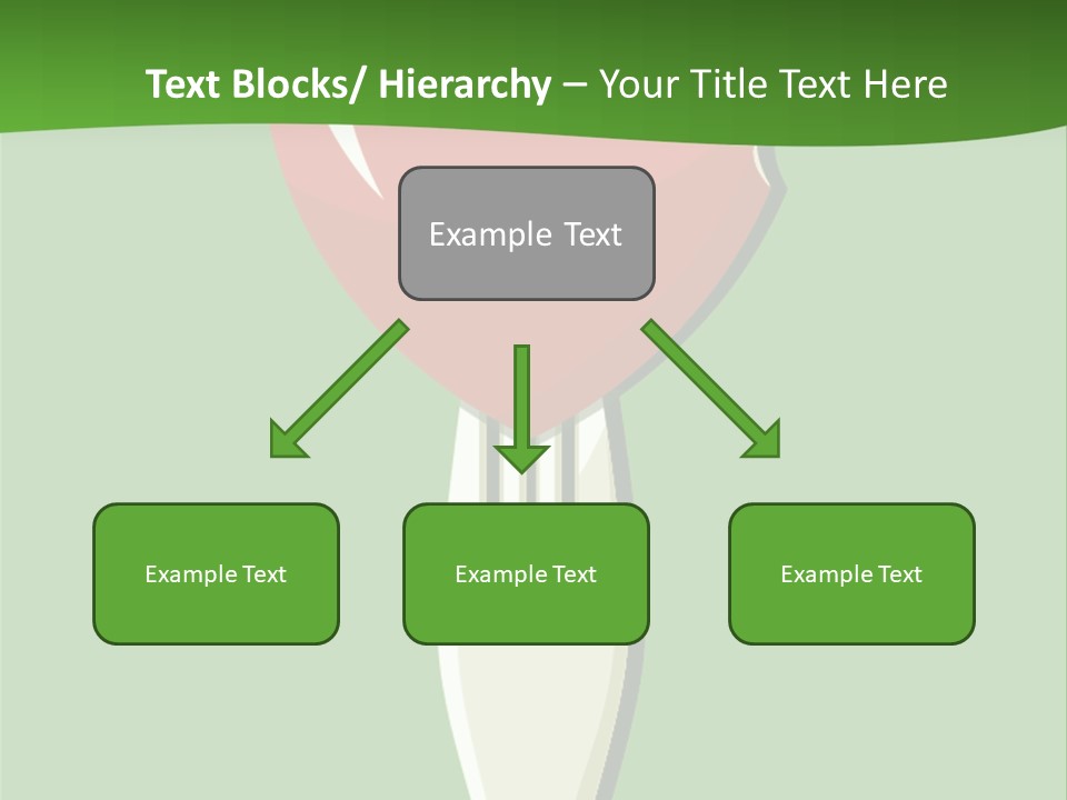 A Fork With A Heart Shaped Piece Of Food On It PowerPoint Template