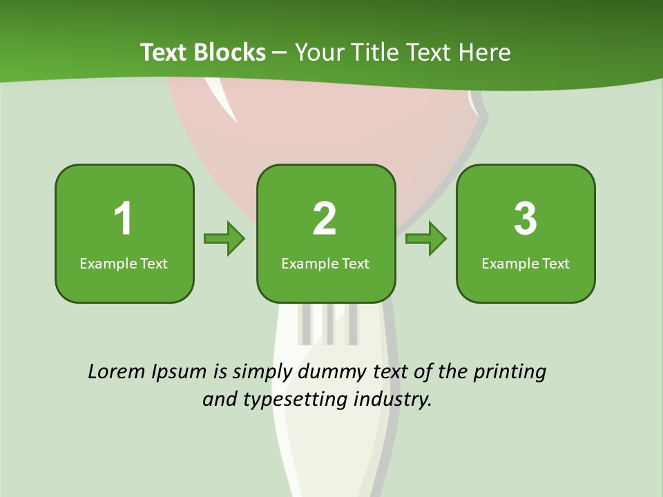 A Fork With A Heart Shaped Piece Of Food On It PowerPoint Template