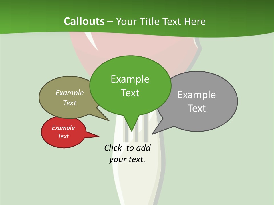 A Fork With A Heart Shaped Piece Of Food On It PowerPoint Template