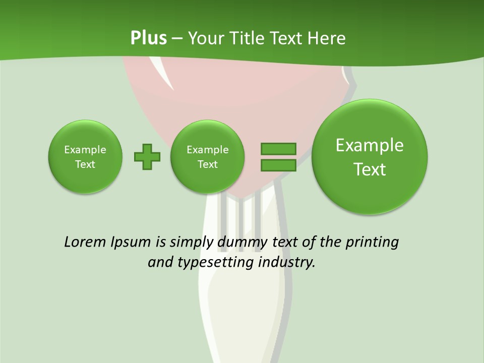 A Fork With A Heart Shaped Piece Of Food On It PowerPoint Template
