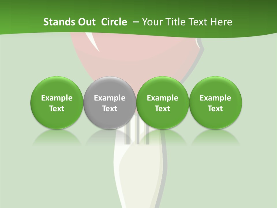 A Fork With A Heart Shaped Piece Of Food On It PowerPoint Template
