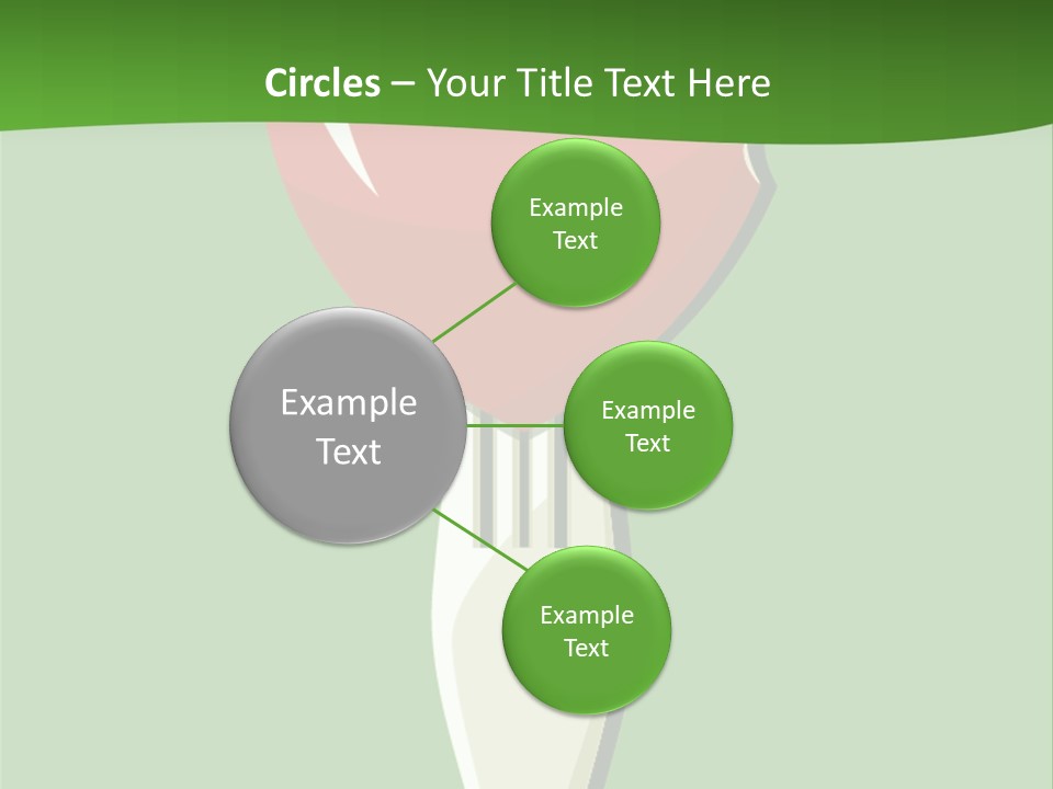 A Fork With A Heart Shaped Piece Of Food On It PowerPoint Template