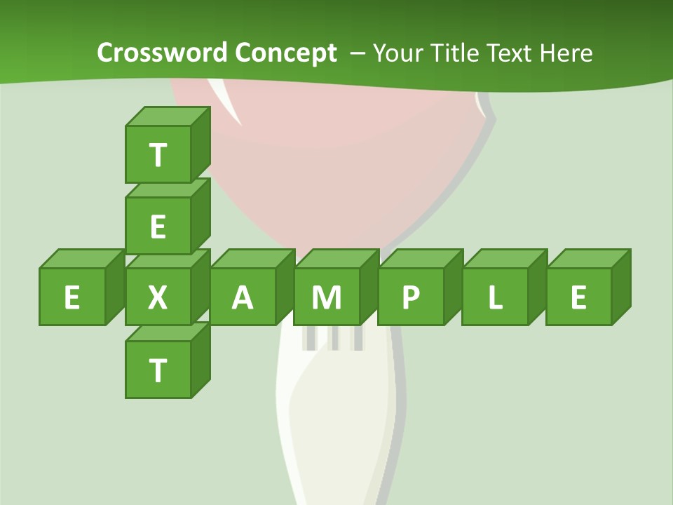A Fork With A Heart Shaped Piece Of Food On It PowerPoint Template