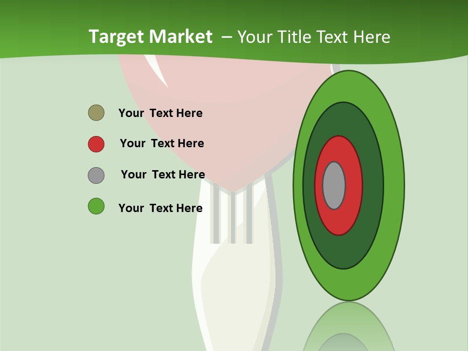 A Fork With A Heart Shaped Piece Of Food On It PowerPoint Template