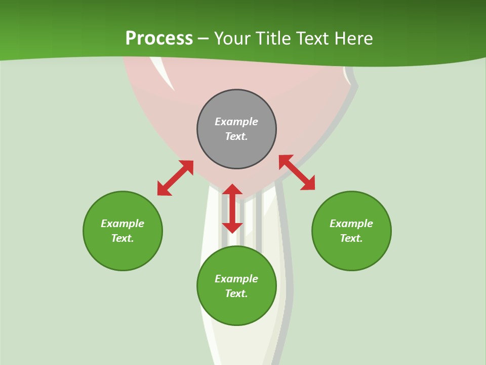 A Fork With A Heart Shaped Piece Of Food On It PowerPoint Template