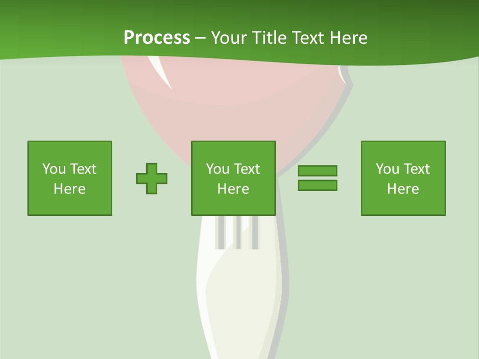 A Fork With A Heart Shaped Piece Of Food On It PowerPoint Template