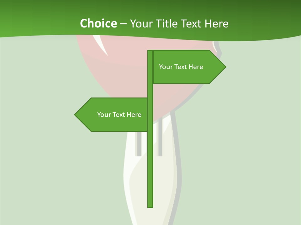 A Fork With A Heart Shaped Piece Of Food On It PowerPoint Template