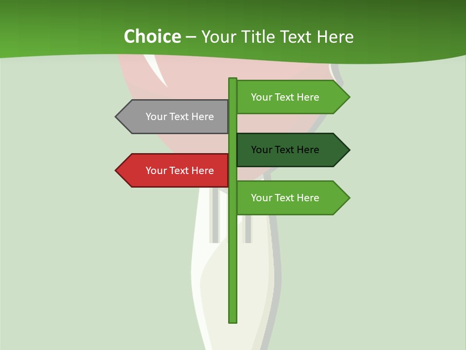 A Fork With A Heart Shaped Piece Of Food On It PowerPoint Template