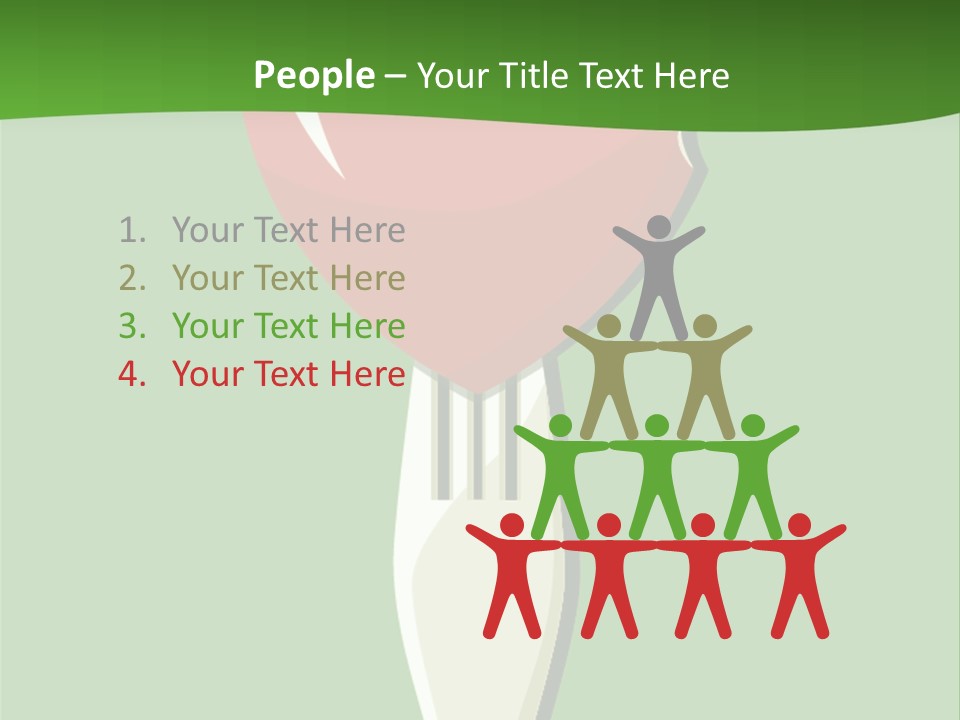A Fork With A Heart Shaped Piece Of Food On It PowerPoint Template