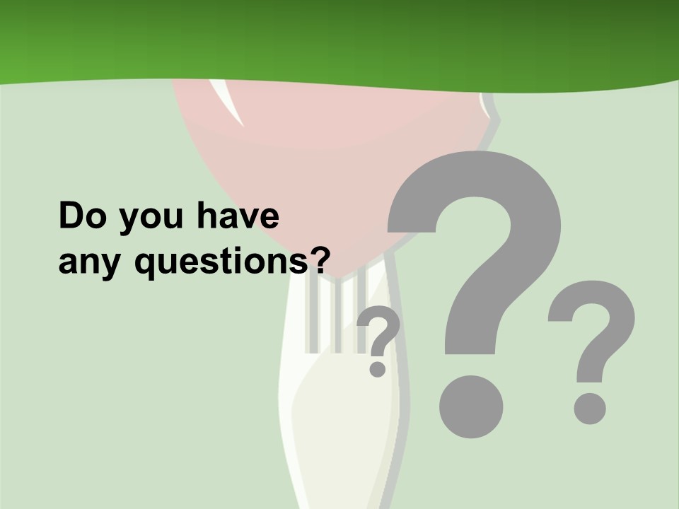 A Fork With A Heart Shaped Piece Of Food On It PowerPoint Template