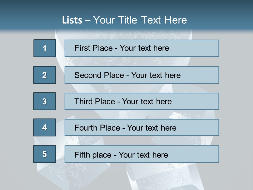 A Heart Shaped Ice Cubes On A Blue Background PowerPoint Template