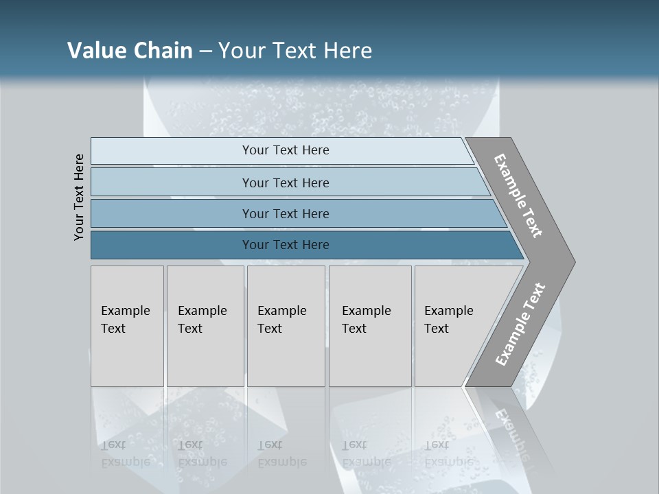 A Heart Shaped Ice Cubes On A Blue Background PowerPoint Template