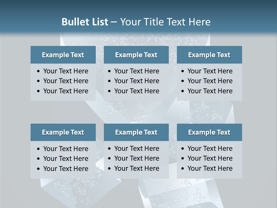A Heart Shaped Ice Cubes On A Blue Background PowerPoint Template