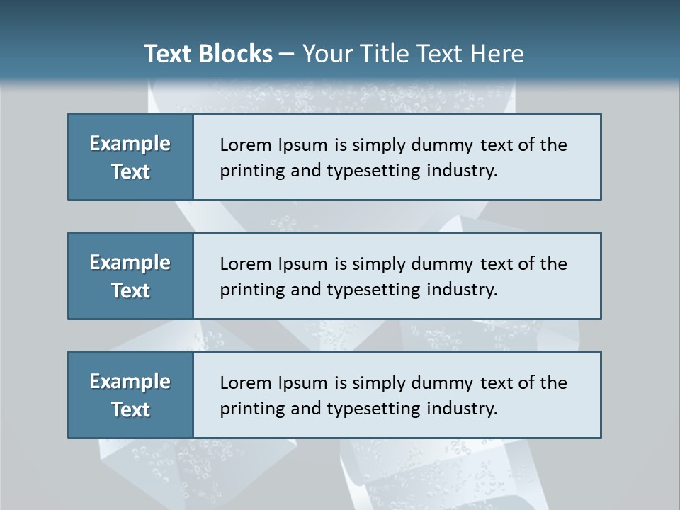 A Heart Shaped Ice Cubes On A Blue Background PowerPoint Template