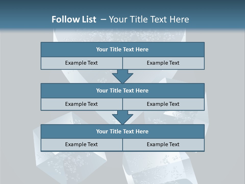 A Heart Shaped Ice Cubes On A Blue Background PowerPoint Template
