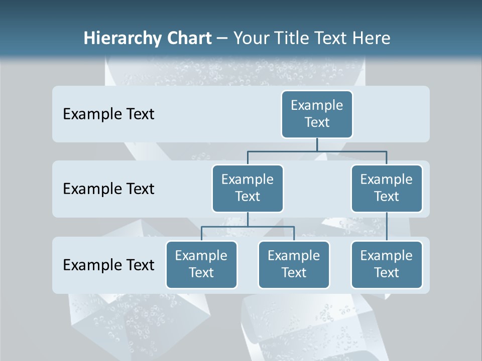 A Heart Shaped Ice Cubes On A Blue Background PowerPoint Template