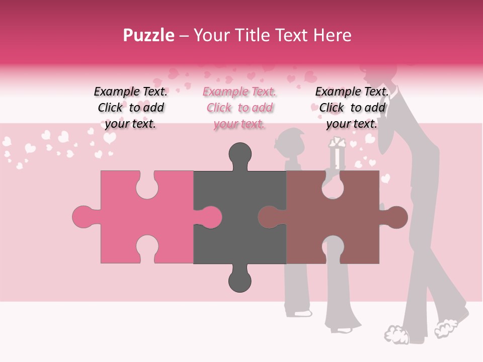 A Woman Giving A Present To A Child PowerPoint Template