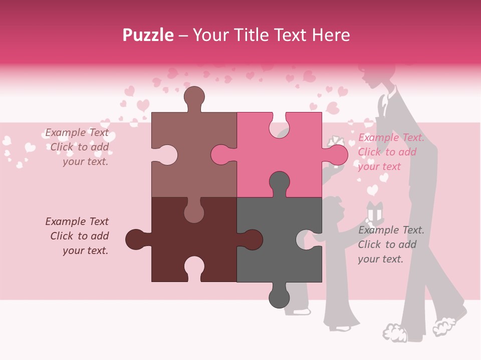 A Woman Giving A Present To A Child PowerPoint Template