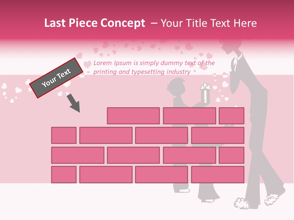 A Woman Giving A Present To A Child PowerPoint Template