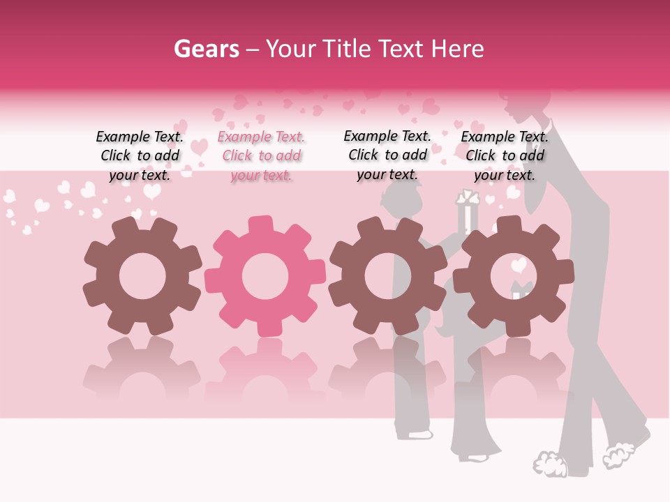 A Woman Giving A Present To A Child PowerPoint Template