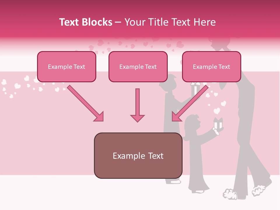 A Woman Giving A Present To A Child PowerPoint Template
