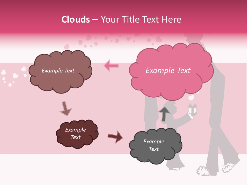 A Woman Giving A Present To A Child PowerPoint Template