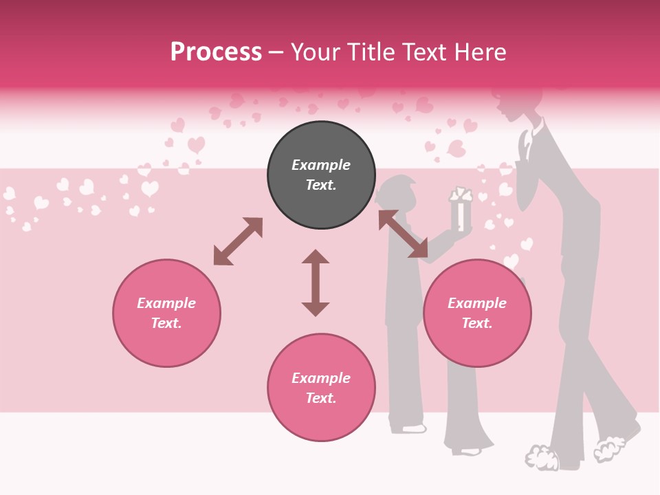 A Woman Giving A Present To A Child PowerPoint Template