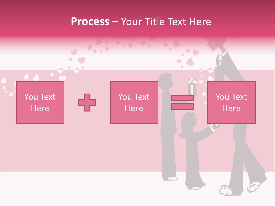 A Woman Giving A Present To A Child PowerPoint Template