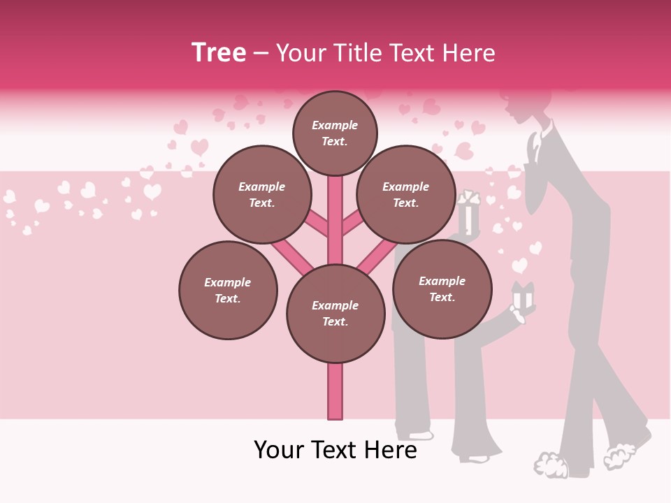 A Woman Giving A Present To A Child PowerPoint Template