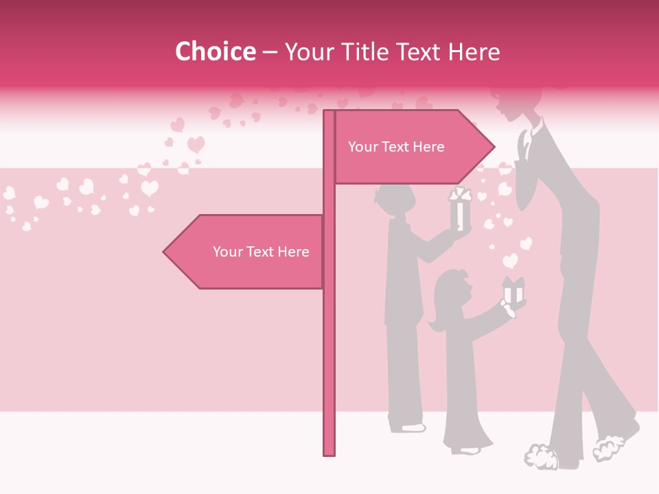 A Woman Giving A Present To A Child PowerPoint Template