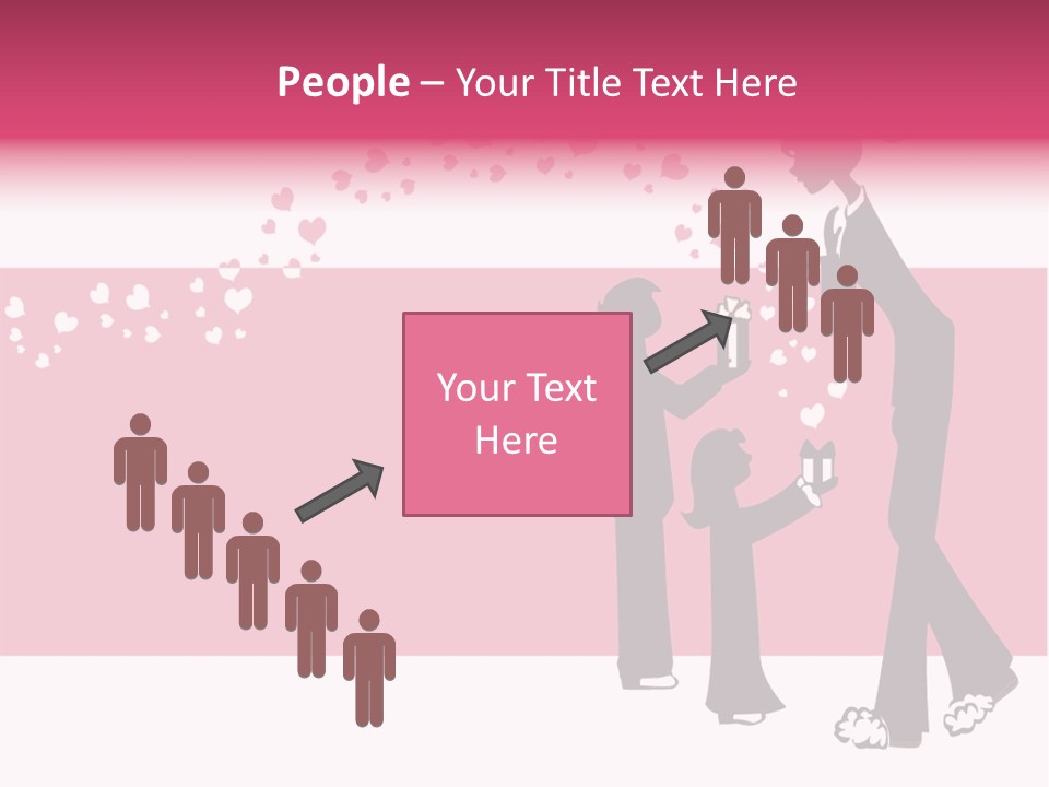 A Woman Giving A Present To A Child PowerPoint Template