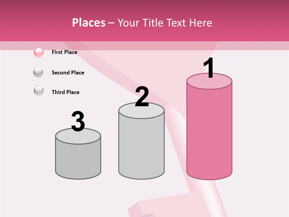 A Pink Heart Shaped Key On A Pink Background PowerPoint Template