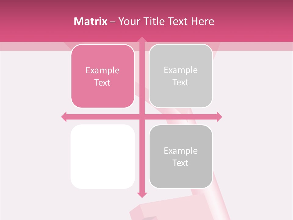 A Pink Heart Shaped Key On A Pink Background PowerPoint Template