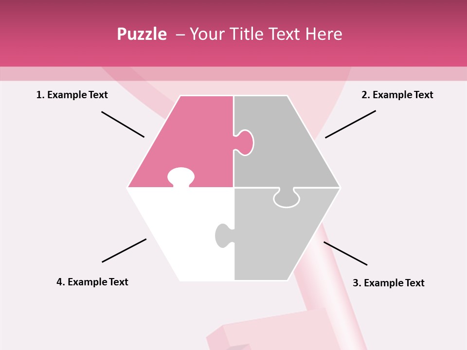 A Pink Heart Shaped Key On A Pink Background PowerPoint Template