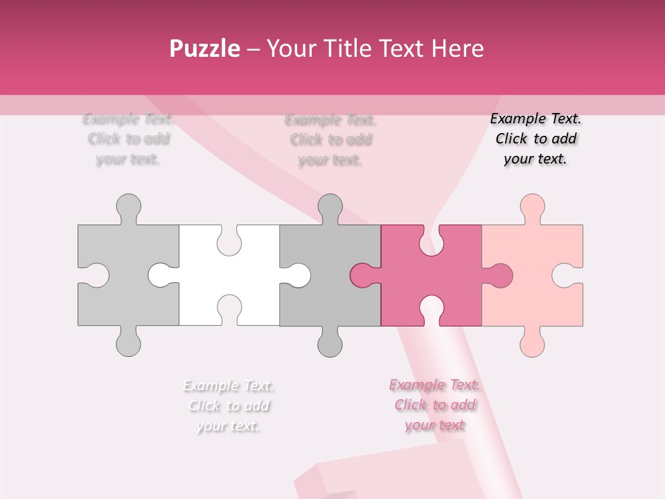 A Pink Heart Shaped Key On A Pink Background PowerPoint Template