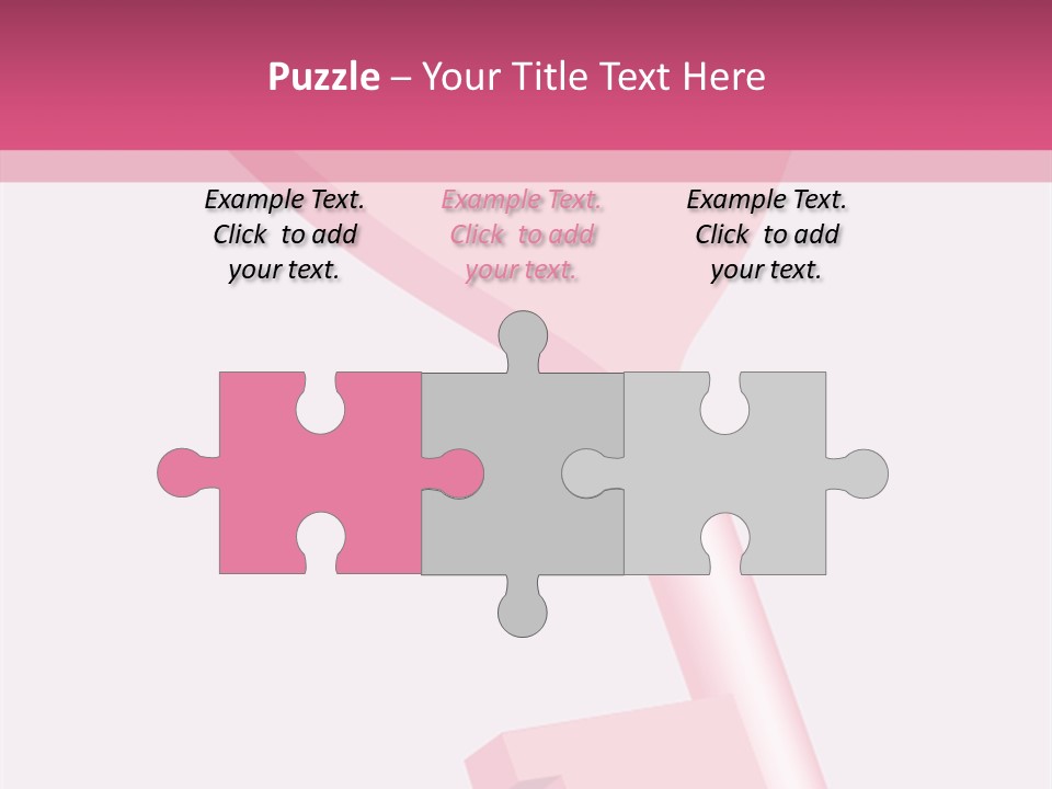A Pink Heart Shaped Key On A Pink Background PowerPoint Template