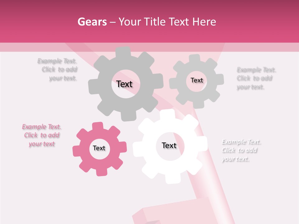 A Pink Heart Shaped Key On A Pink Background PowerPoint Template