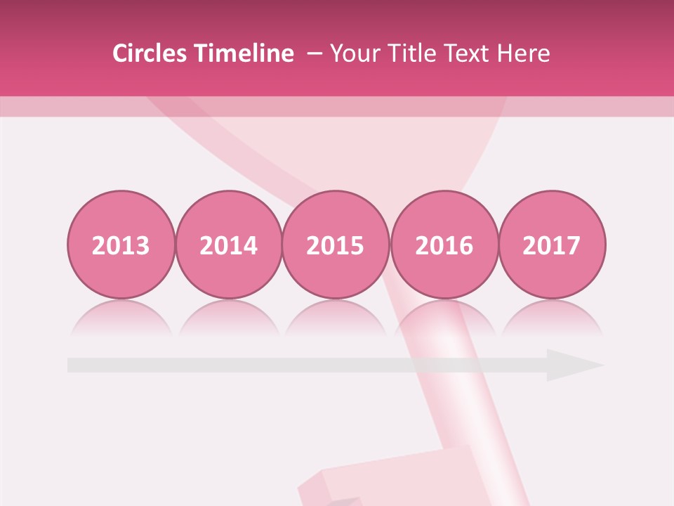 A Pink Heart Shaped Key On A Pink Background PowerPoint Template