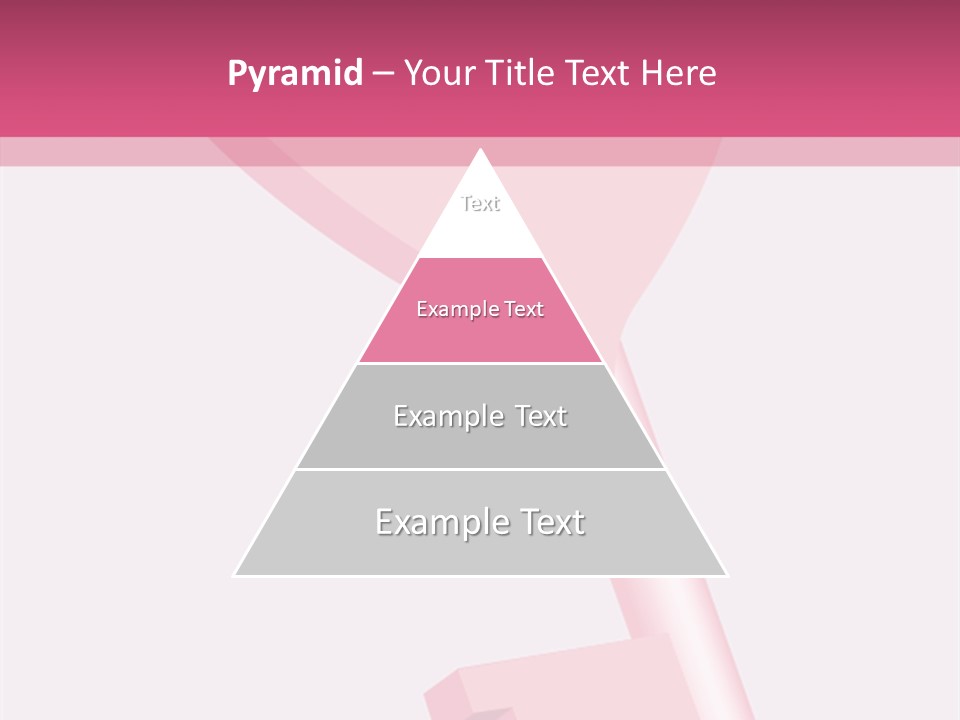 A Pink Heart Shaped Key On A Pink Background PowerPoint Template