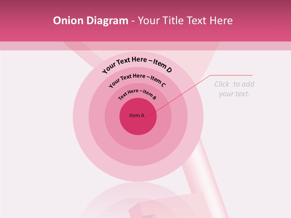 A Pink Heart Shaped Key On A Pink Background PowerPoint Template