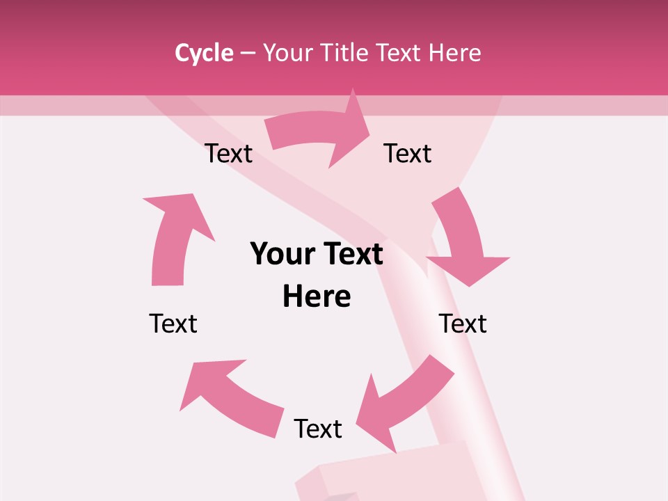 A Pink Heart Shaped Key On A Pink Background PowerPoint Template