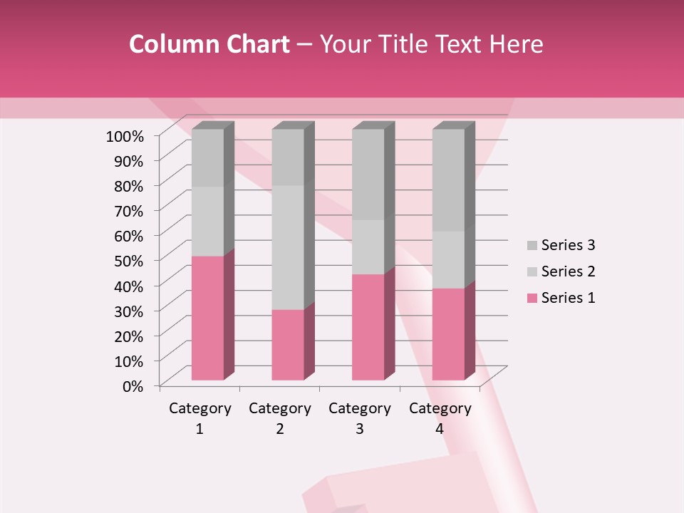 A Pink Heart Shaped Key On A Pink Background PowerPoint Template