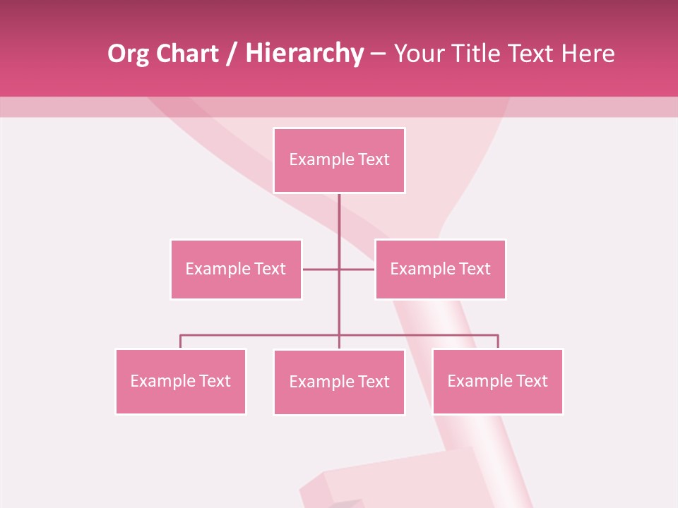 A Pink Heart Shaped Key On A Pink Background PowerPoint Template