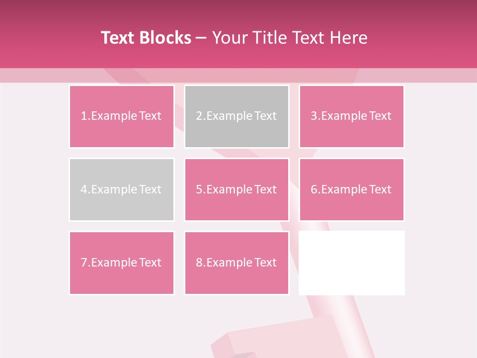 A Pink Heart Shaped Key On A Pink Background PowerPoint Template