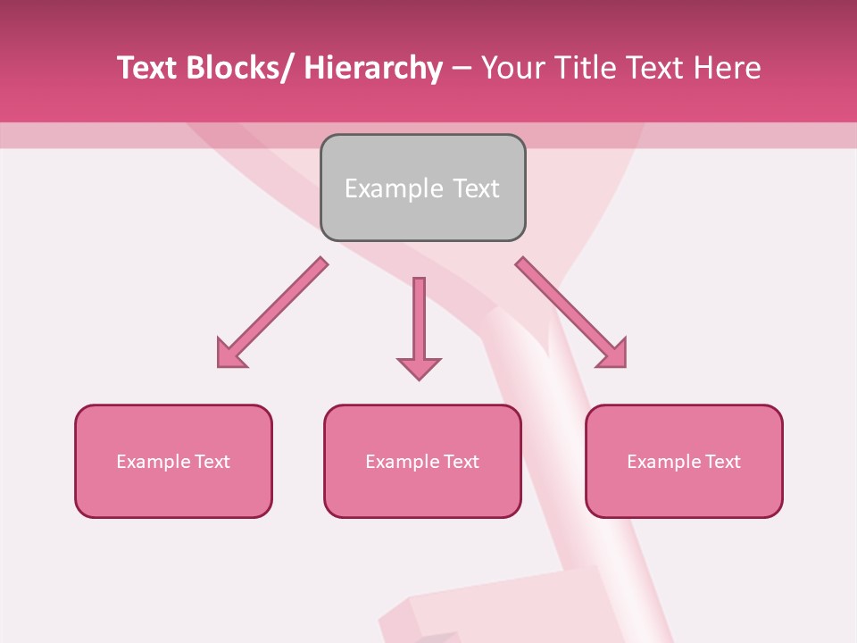 A Pink Heart Shaped Key On A Pink Background PowerPoint Template