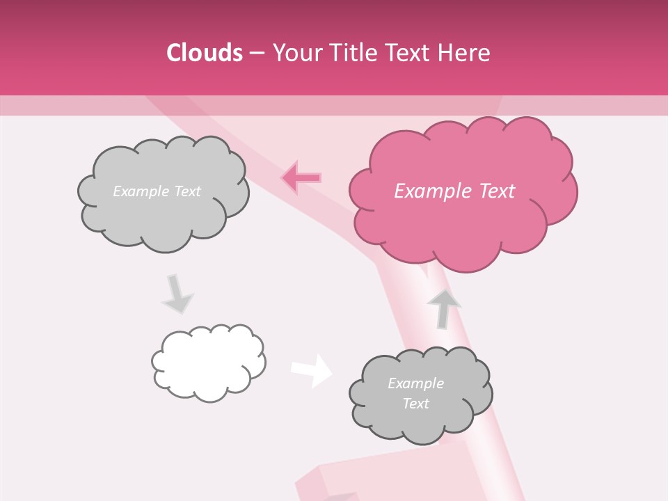 A Pink Heart Shaped Key On A Pink Background PowerPoint Template