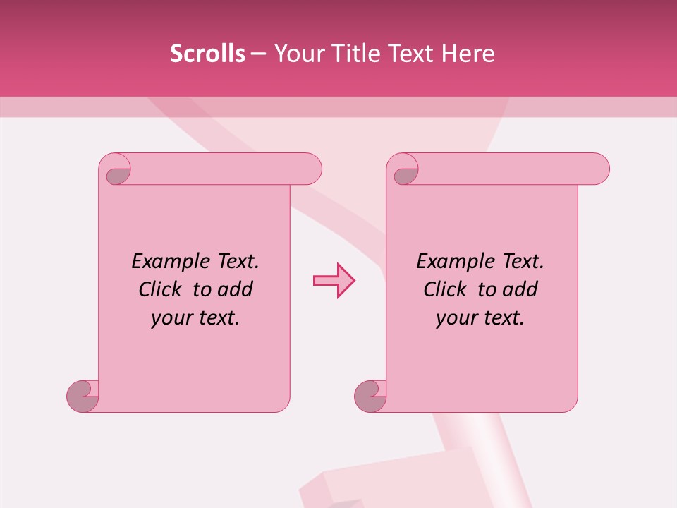 A Pink Heart Shaped Key On A Pink Background PowerPoint Template